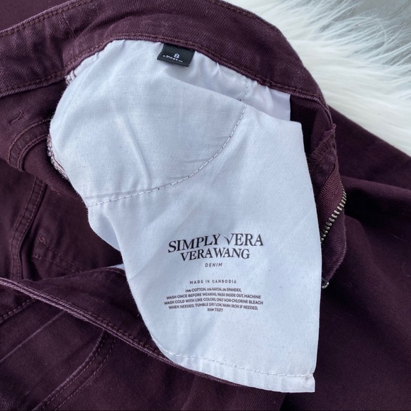 Simply Vera maroon jeans - Picture 4 of 6